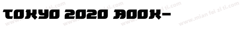 TOKYO 2020 Book字体转换